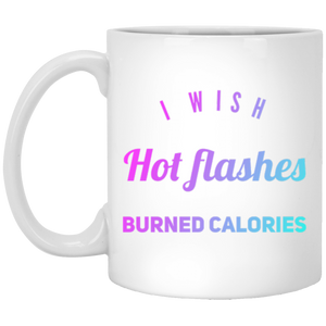 XP8434 11 oz. White Mug Unique Design Hot Flashes