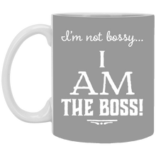 Load image into Gallery viewer, XP8434 11 oz. White Mug Unique design Bossy