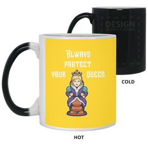 21150 11 oz. Color Changing Mug Unique design Protect Your Queen