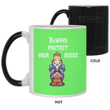 Load image into Gallery viewer, 21150 11 oz. Color Changing Mug Unique design Protect Your Queen