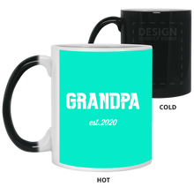 Load image into Gallery viewer, 21150 11 oz. Color Changing Mug Unique design Grandpa est. 2020