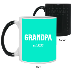 21150 11 oz. Color Changing Mug Unique design Grandpa est. 2020