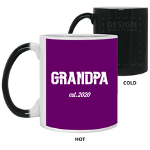 Load image into Gallery viewer, 21150 11 oz. Color Changing Mug Unique design Grandpa est. 2020