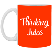 Load image into Gallery viewer, XP8434 11 oz. White Mug Unique design Thinking Juice