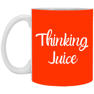 XP8434 11 oz. White Mug Unique design Thinking Juice