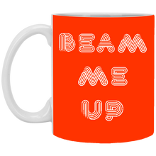 Load image into Gallery viewer, XP8434 11 oz. White Mug Unique Design Beam Me Up