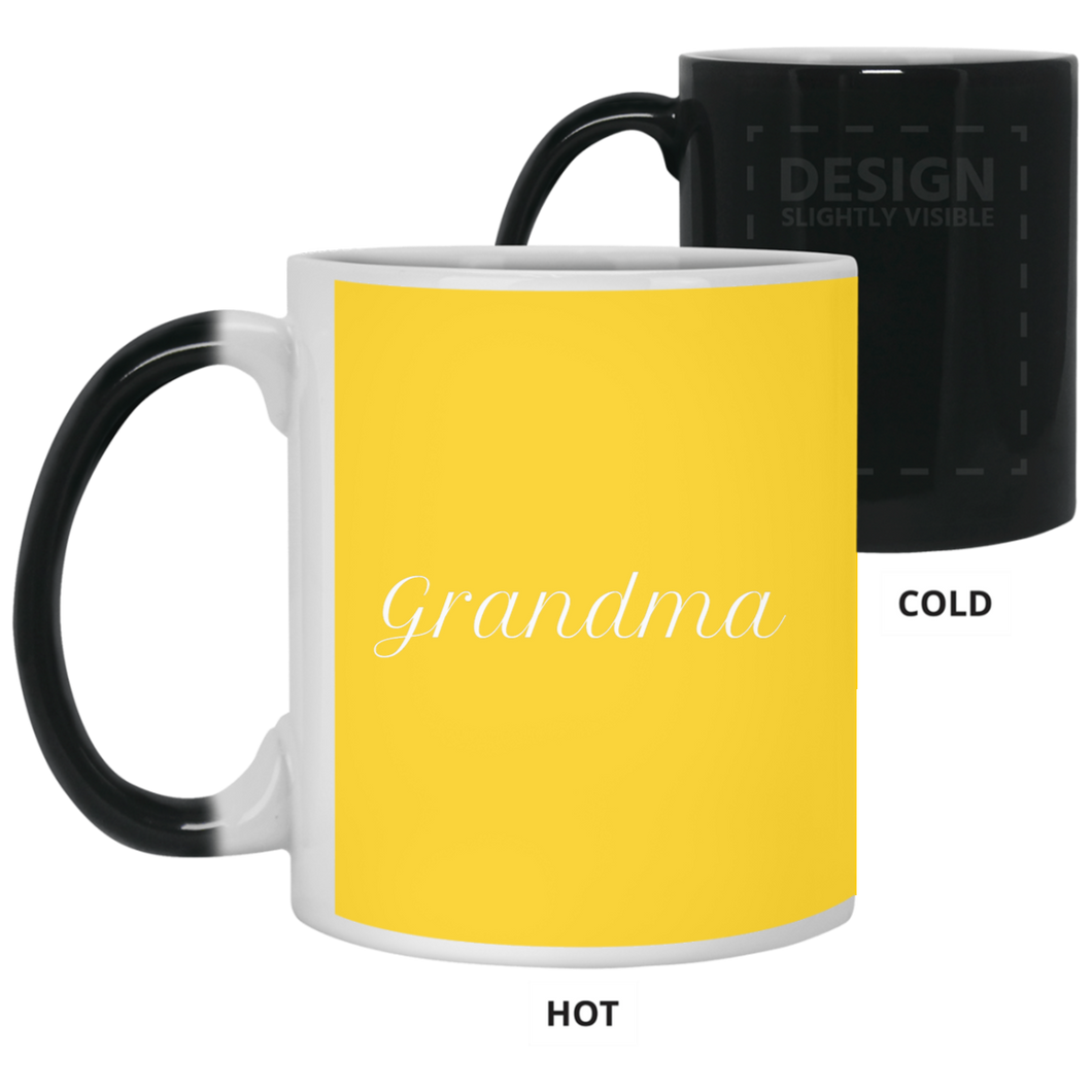 21150 11 oz. Color Changing Mug Unique design Grandma