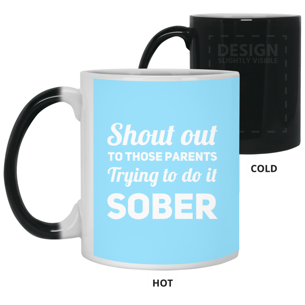 21150 11 oz. Color Changing Mug Unique design Sober