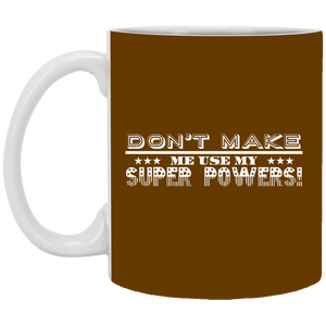 XP8434 11 oz. White Mug Unique design Super Powers