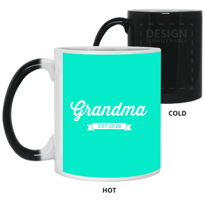 21150 11 oz. Color Changing Mug Unique design Grandma est. 2020