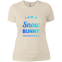 Load image into Gallery viewer, NL3900 Next Level Ladies&#39; Boyfriend T-Shirt Unique design Snow Bunny-blue