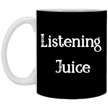 Load image into Gallery viewer, XP8434 11 oz. White Mug Unique design Listening Juice