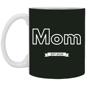 XP8434 11 oz. White Mug Unique design Mom est. 2020