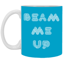 Load image into Gallery viewer, XP8434 11 oz. White Mug Unique Design Beam Me Up