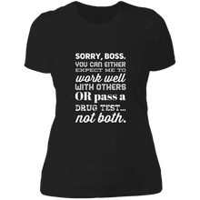 Load image into Gallery viewer, NL3900 Next Level Ladies&#39; Boyfriend T-Shirt Unique Design Sorry Boss