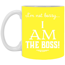 Load image into Gallery viewer, XP8434 11 oz. White Mug Unique design Bossy