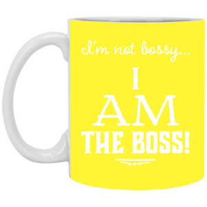 XP8434 11 oz. White Mug Unique design Bossy