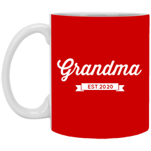 Load image into Gallery viewer, XP8434 11 oz. White Mug Unique design Grandma est. 2020