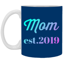 Load image into Gallery viewer, XP8434 11 oz. White Mug Unique design Mom est. 2019