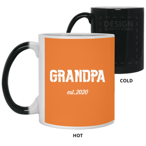 21150 11 oz. Color Changing Mug Unique design Grandpa est. 2020