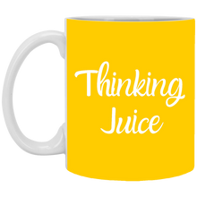 Load image into Gallery viewer, XP8434 11 oz. White Mug Unique design Thinking Juice