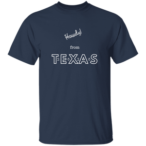 G500B Youth 5.3 oz 100% Cotton T-Shirt Unique design Howdy From Texas 2020