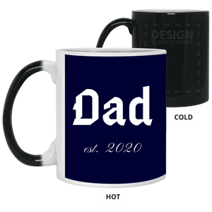 21150 11 oz. Color Changing Mug Unique design Dad est. 2020