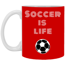 Load image into Gallery viewer, Unique design Soccer Is Life mug