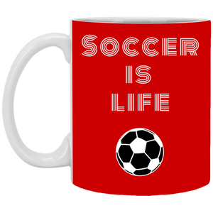 Unique design Soccer Is Life mug