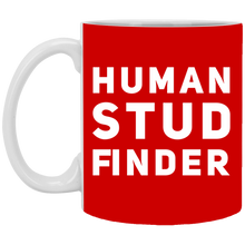 Load image into Gallery viewer, XP8434 11 oz. White Mug Unique design Human Stud Finder