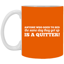 Load image into Gallery viewer, XP8434 11 oz. White Mug Unique design Quitter