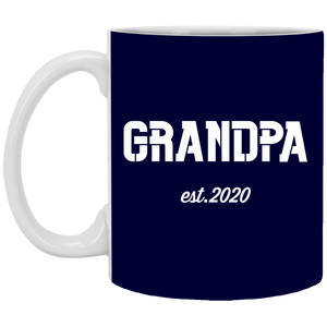 +Unique design Grandpa est. 2020 mug