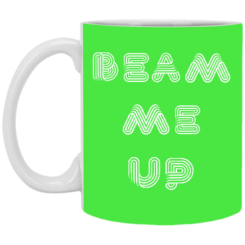 +Unique design Beam Me Up mug