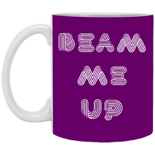 Load image into Gallery viewer, XP8434 11 oz. White Mug Unique Design Beam Me Up