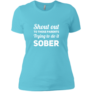 NL3900 Next Level Ladies' Boyfriend T-Shirt Unique design Sober