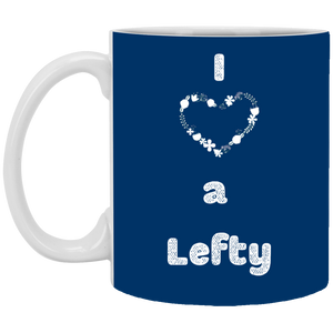 XP8434 11 oz. White Mug Unique design Love A Lefty