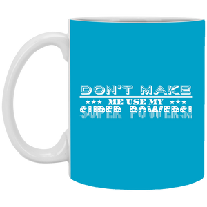 XP8434 11 oz. White Mug Unique design Super Powers