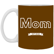 Load image into Gallery viewer, XP8434 11 oz. White Mug Unique design Mom est. 2020