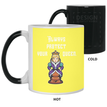 Load image into Gallery viewer, 21150 11 oz. Color Changing Mug Unique design Protect Your Queen