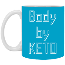 Load image into Gallery viewer, XP8434 11 oz. White Mug Unique design Body By Keto