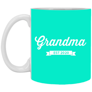 XP8434 11 oz. White Mug Unique design Grandma est. 2020