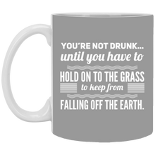 Load image into Gallery viewer, XP8434 11 oz. White Mug Unique design Falling Off The Earth