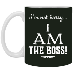 XP8434 11 oz. White Mug Unique design Bossy