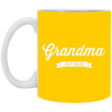 Load image into Gallery viewer, XP8434 11 oz. White Mug Unique design Grandma est. 2020