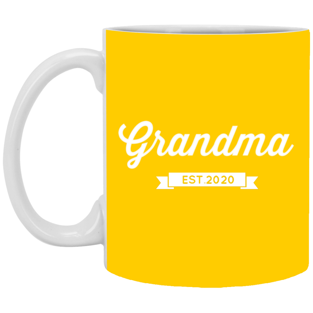 XP8434 11 oz. White Mug Unique design Grandma est. 2020