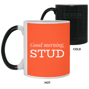 21150 11 oz. Color Changing Mug Unique design Good Morning Stud