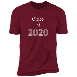 NL3600 Next Level Premium Short Sleeve T-Shirt Unique Design Class of 2020 for Graduating Seniors