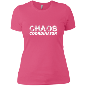 NL3900 Next Level Ladies' Boyfriend T-Shirt Unique design Chaos Coordinator