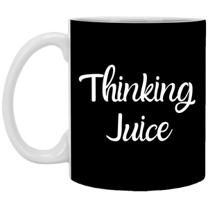 XP8434 11 oz. White Mug Unique design Thinking Juice