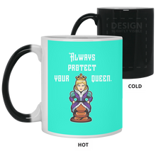 Load image into Gallery viewer, 21150 11 oz. Color Changing Mug Unique design Protect Your Queen